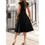 Women's V-Neck Midi Dress - Image 2