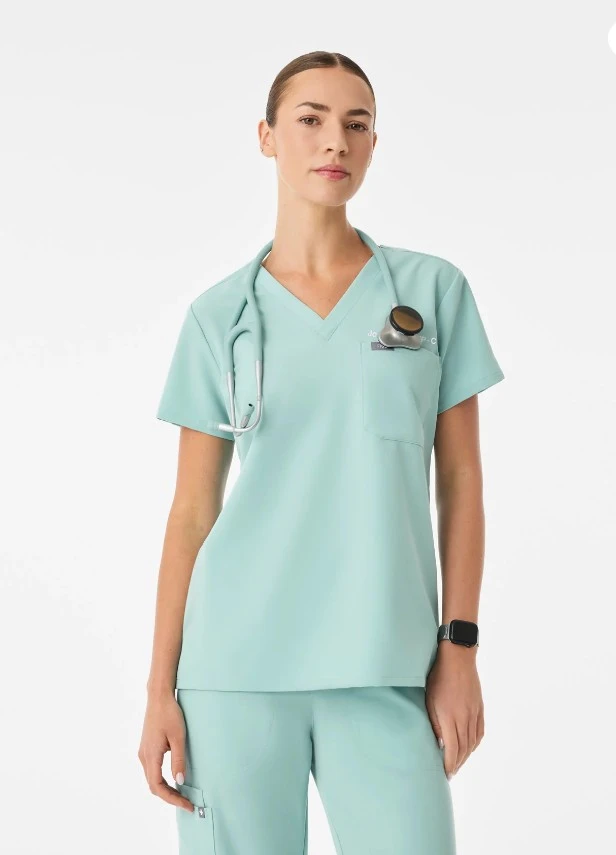 WhatsApp Image 2026-06-05 at 12.38.05 AM V-Neck Medical Scrub - Image 1