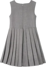 Girls Pleated School Pinafore Dress - Image 2
